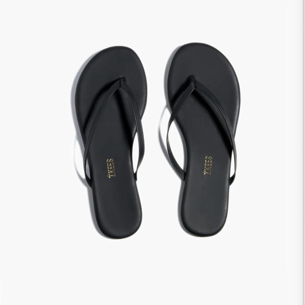 Tkees Lily Vegan Sandal in Black size 8 / Eur 39